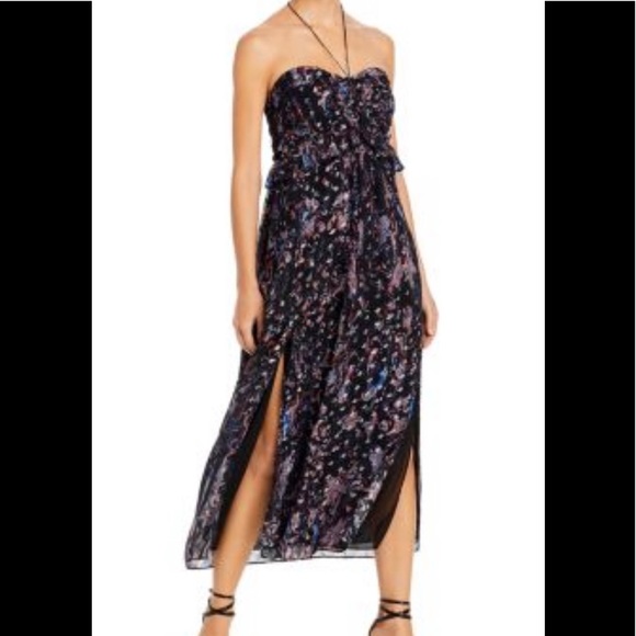 “HOST PICK” Iro Halter Printed Metallic Midi Dress - Picture 5 of 12